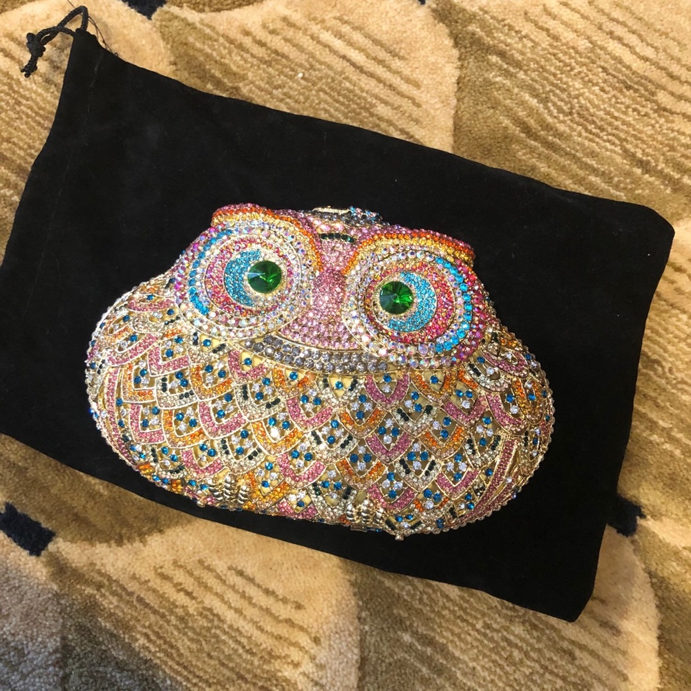 New crystal clutch - owl